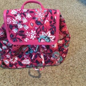 Vera Bradley Pink Floral Backpack New